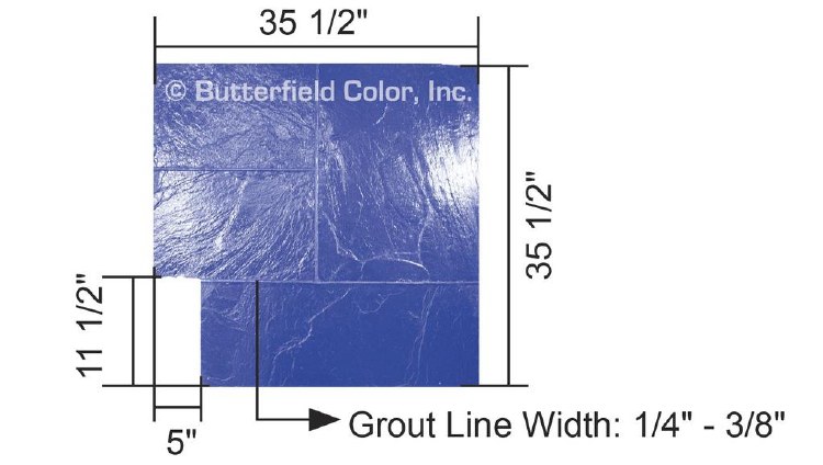 STAMP, MAJESTIC ASHLAR (BLUE) FLEX