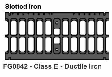 GRATE, SLOTTED DUCTILE IRON CLASS E, 24"