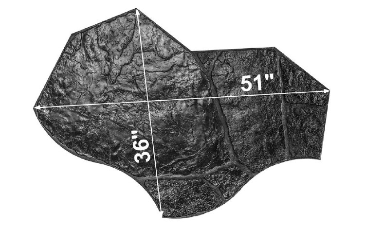 STAMP, APPALACHIAN FLAGSTONE (BLACK)