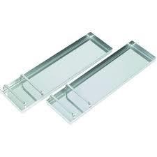 KNEE BOARDS, STAINLESS STEEL, W/ KNEE PADS, ONE PAIR