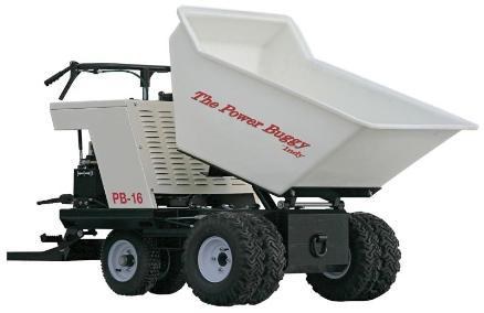 BUGGY, POWER, CONCRETE, 16 CU FT, 2500 LB CAPACITY, 42" WHEELBASE, 13 HP HONDA