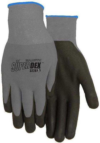 GLOVES, MICRO FOAM, NITRILE PALM/NYLON BLACK