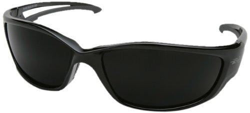 SAFETY GLASSES, POLARIZED, KAZBEK XL, BLACK FRAME, SMOKE LENS