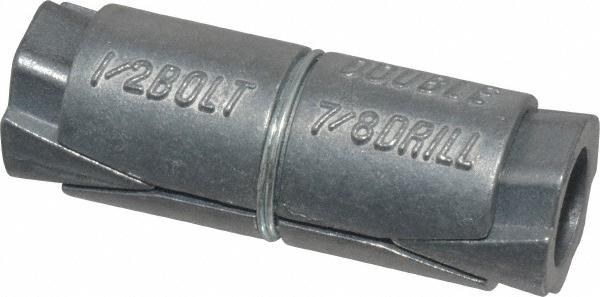 ANCHOR, DOUBLE EXPANSION 1/2" x 2-1/2", REQUIRES 7/8" HOLE