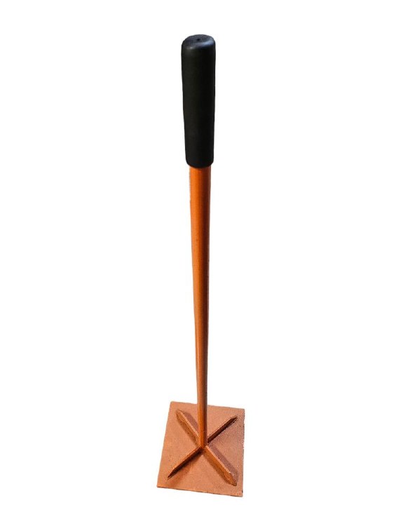 TAMPER 10" x 10"DIRT ASPHALT SOLID STEEL-HANDMADE