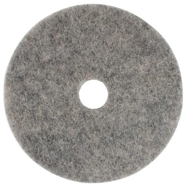 FLOOR HIGH SHINE PAD, 20" X 1", HOG HAIR, GREY