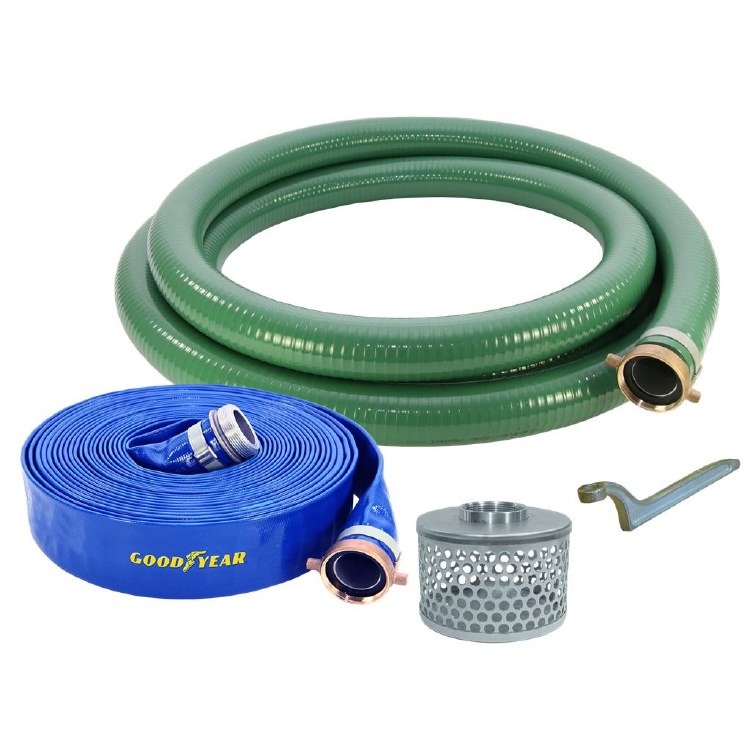 HOSE KIT, 2"x 50' SUCTION & 2" x 20' DISCHARGE PINLUG & STRAINER
