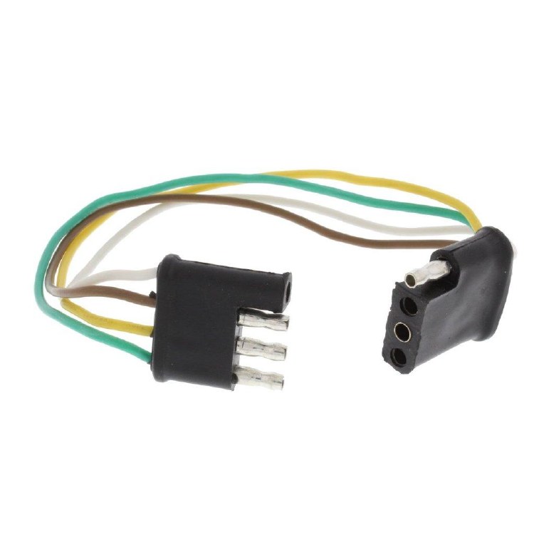 CONNECTOR, 4 WAY FLAT - BOTH ENDS, 12" LOOP