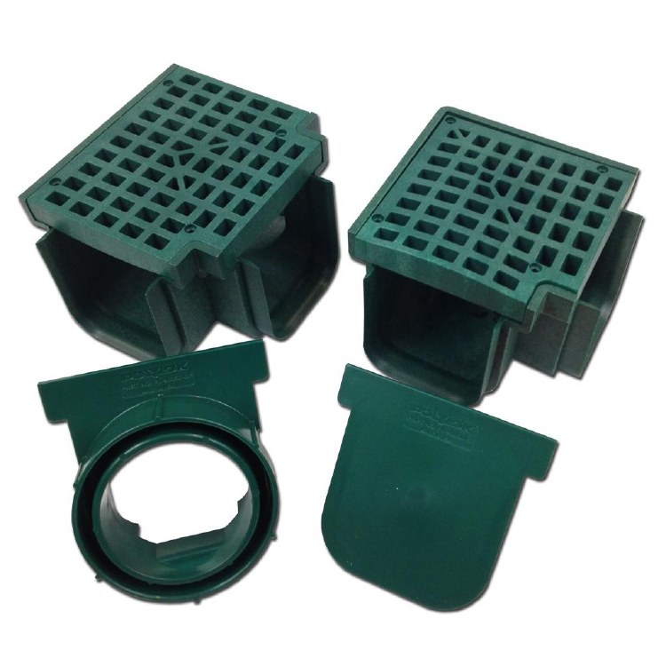 OPEN OUTLET END CAP, GREEN, POLYLOK