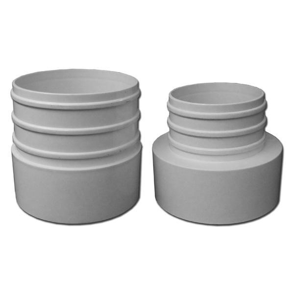 CORRUGATED ADAPTER, 3", WHITE