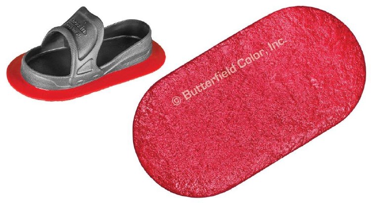 TEXTURE SHOES, SHOE-IN, COARSE STONE, XL RED