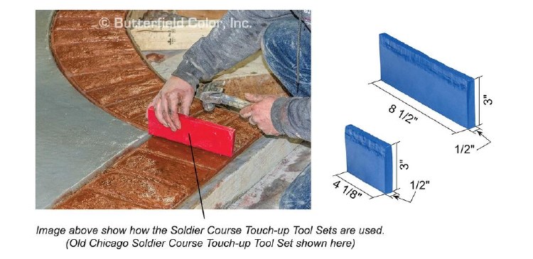 STAMP, NEW BRICK SOLDIER TOUCHUP TOOL KIT, 2 PIECES, 4 1/8", 8 1/2"