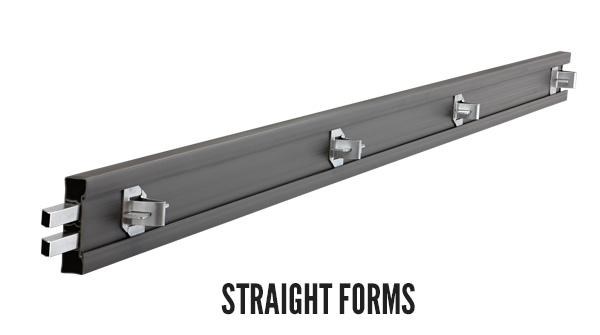 FORM, POLY 4" x 12' , STRAIGHT- REQUIRES 869-025 SLIDE POCKETS and 869-040 TWIST POCKET