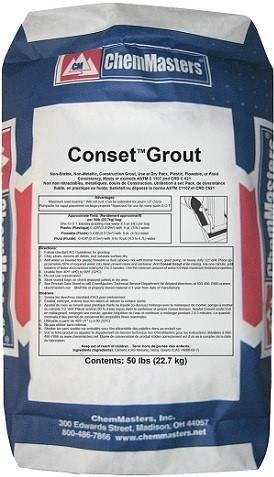 GROUT, CONSET  NON-SHRINK, NON-METALLIC