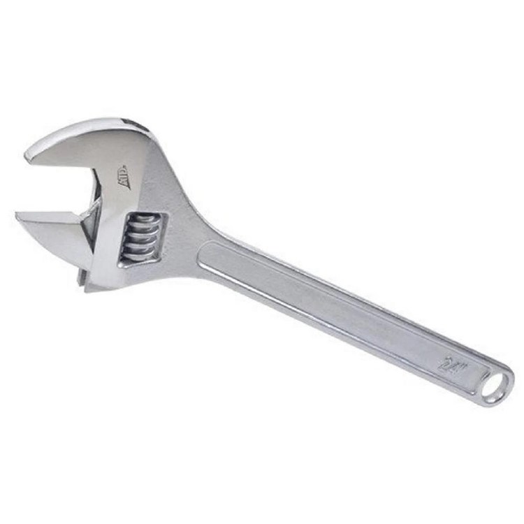 WRENCH, ADJUSTABLE, 2.5 INCH OPENING, 24"