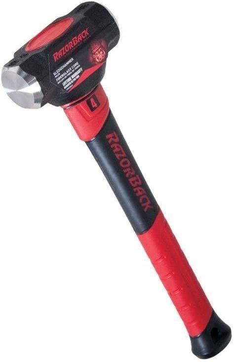 HAMMER, SLEDGE, 4 LB. HEAD, W/FIBERGLASS HANDLE