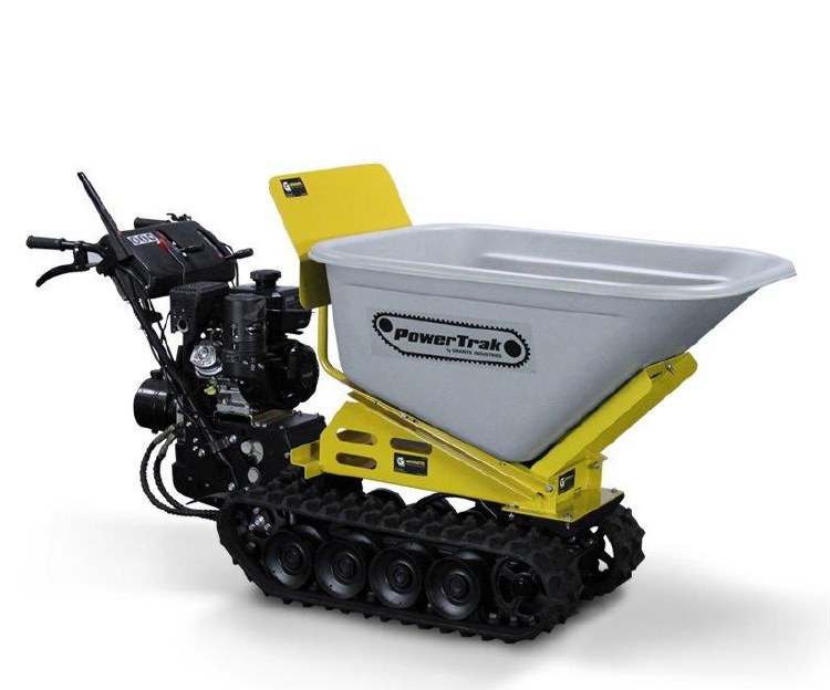 TRACK POWER DUMP,  10 CU FT, 1100 LB CAPACITY, 36" WIDE, 7.0 HP KOHLER