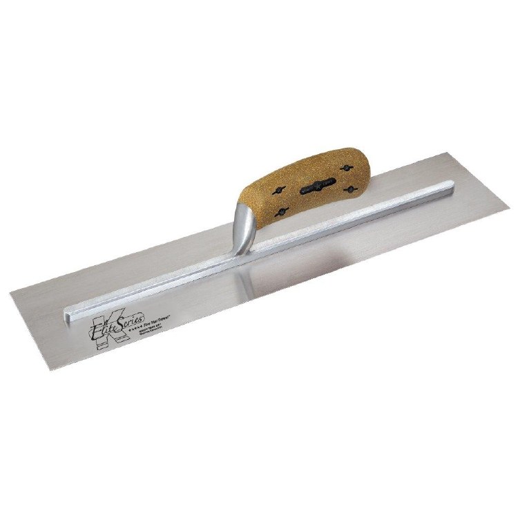 TROWEL, FINISHING, 18" X 5" CORK HANDLE, ELITE