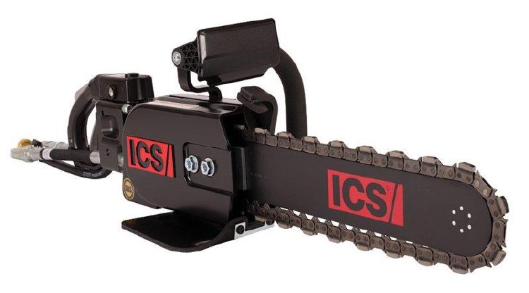 CHAINSAW, CONCRETE, AIR, 12" BAR, 8' WHIP HOSES (CHAIN MUST BE PURCHASED)