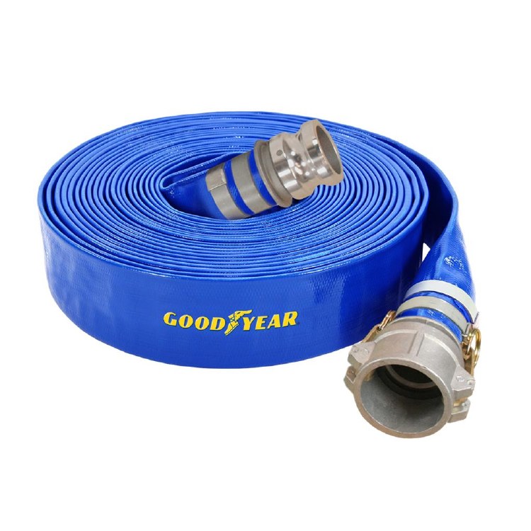 HOSE, DISCHARGE, 3" X 50 FT., CAM & GROOVE, LAY FLAT, ASSEMBLED