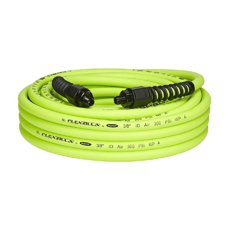 HOSE, AIR, 3/8" X 50', FLEXZILLA, ZILLAGREEN W/ 1/4"M-NPT