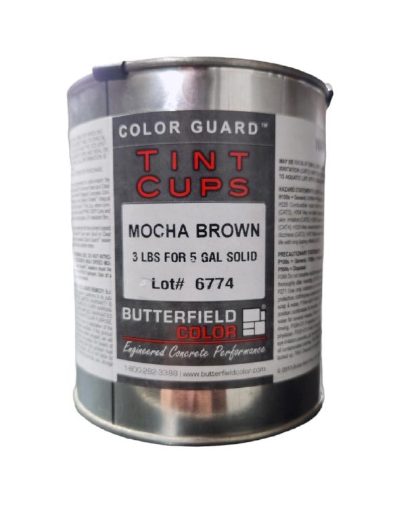 TINT CUP, SOLID COLOR, U27 MOCHA BROWN, FOR USE WITH CGG5PRO350, 3 LBS FOR 5 GALLON