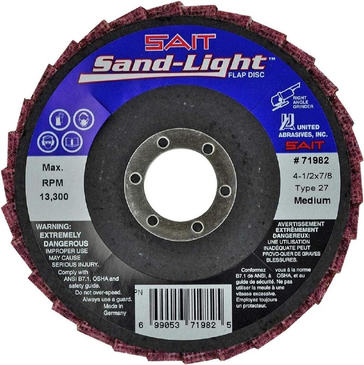 4-1/2X7/8 SAND-LIGHT FLAP DICS MED.