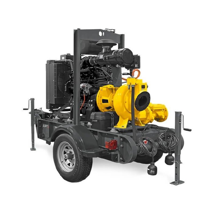 PUMP, 6" TRASH DRY PRIME-SELF PRIMING AUTOMATIC DIESEL TOWABLE- W/ QUICK CONNECT COUPLING