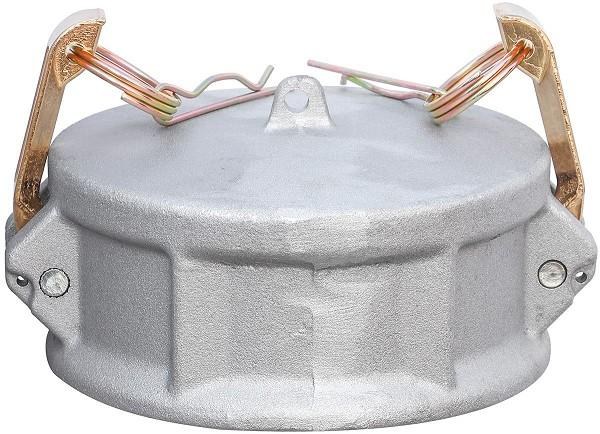 DUST CAP, 6", CAM & GROOVE, ALUMINUM