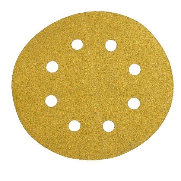 SANDING SHEET, 5", 8 HOLE 120 GRIT