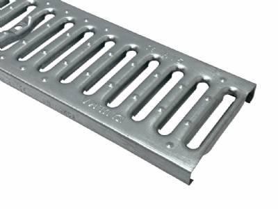 GRATE, GALVANIZED, 1 METER (39.37"), C CLASS TRAFFIC, USE WITH U100K CHANNEL TRENCH DRAIN- INCLUDES 2 CS100 LOCKING BAR AND SCREW