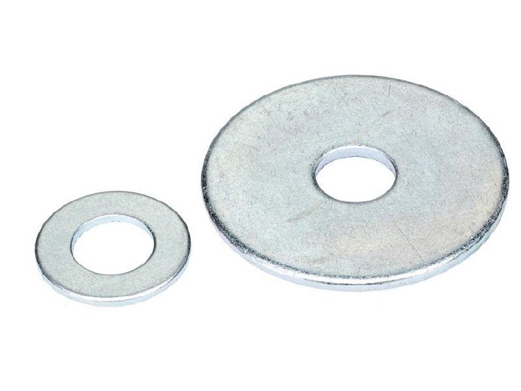 WASHER, FENDER 1/4" x 1",  ZINC PLATED , JAR OF 100