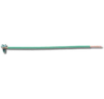 PIGTAIL, GREEN #14 x 7" GROUND WITH GROUND SCREW, PACK OF 50