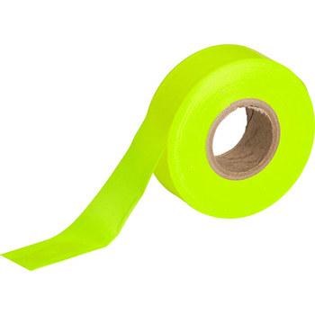 TAPE, FLAGGING, SURVEYOR, FLOURESCENT LIME GREEN