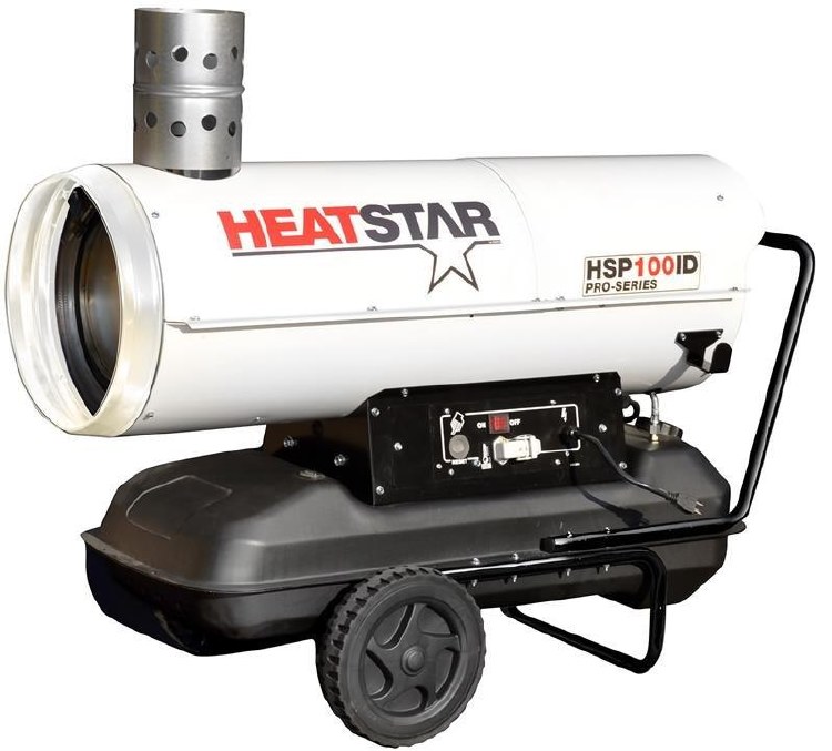 HEATER, KERO/DIESEL/OIL, 110,000 BTU, INDIRECT FIRED, 14" DUCT