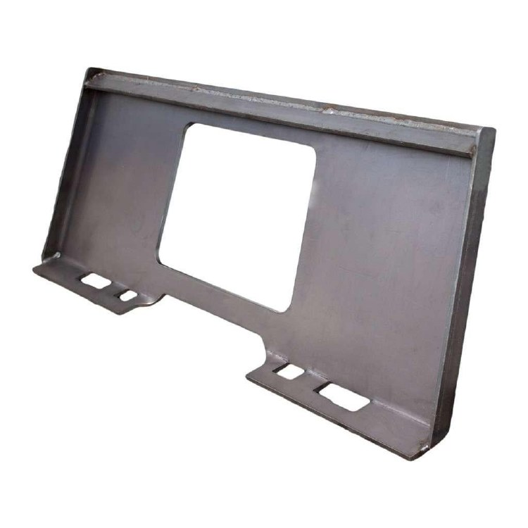 QUICK ATTACH SKID STEER PLATE WITH CUT-OUT