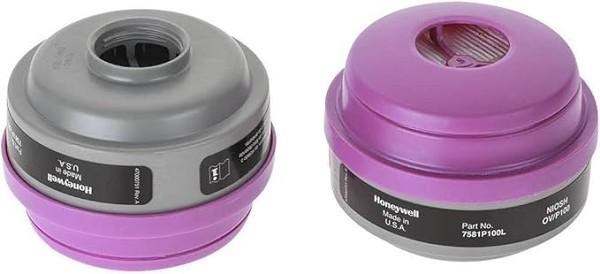 CARTRIDGE ASSEMBLY PAIR OF TWO HEPA ORGANIC VAPOR PURPLE & BLACK ORGANIC VAPOR