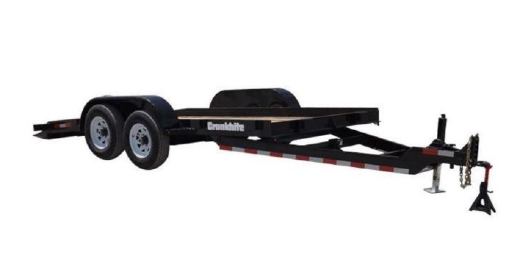 TRAILER, TILT 2-5/16" BALL 9900GVW,  8,000# 12'x6'6" CARRY CAPACITY, BLACK, SURGE BRAKES , DUAL AXLE 2-5/16" BALL