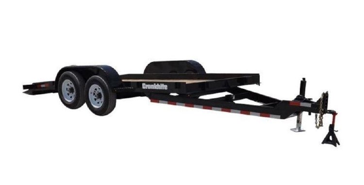 TRAILER, TILT, 9900GVW,  8,000# 12'x6'6" CARRY CAPACITY, BLACK, SURGE BRAKES , DUAL AXLE 2-5/16" BALL