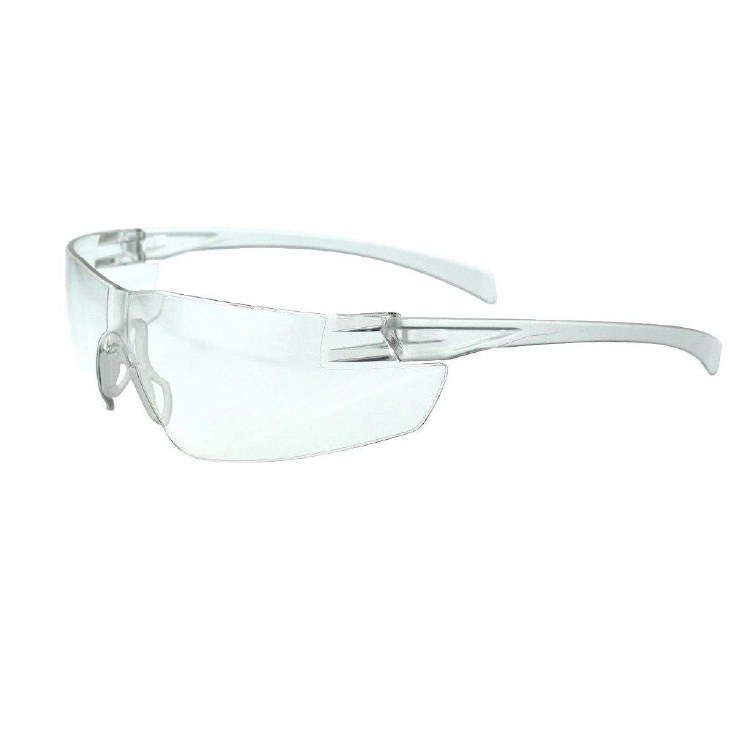 GLASSES, SAFETY, RADIANS SERRATOR CLEAR, CLEAR, RUBBER NOSE PIECE