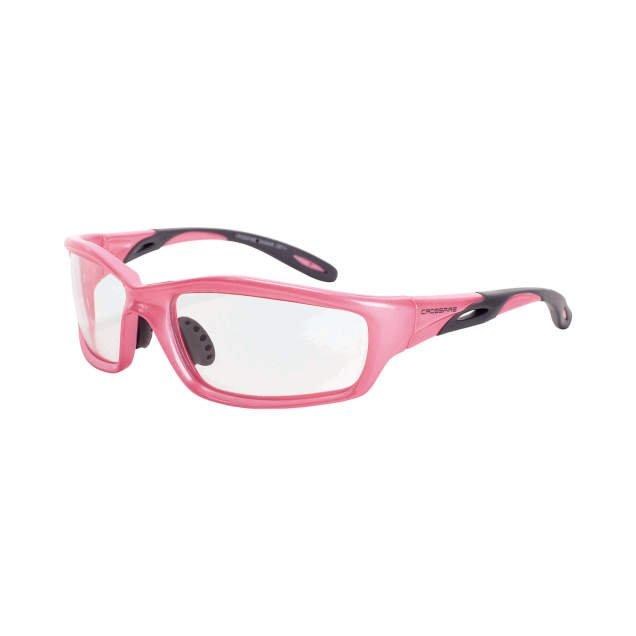 GLASSES, SAFETY, RADIANS, CLEAR LENS, PEARL PINK FRAME
