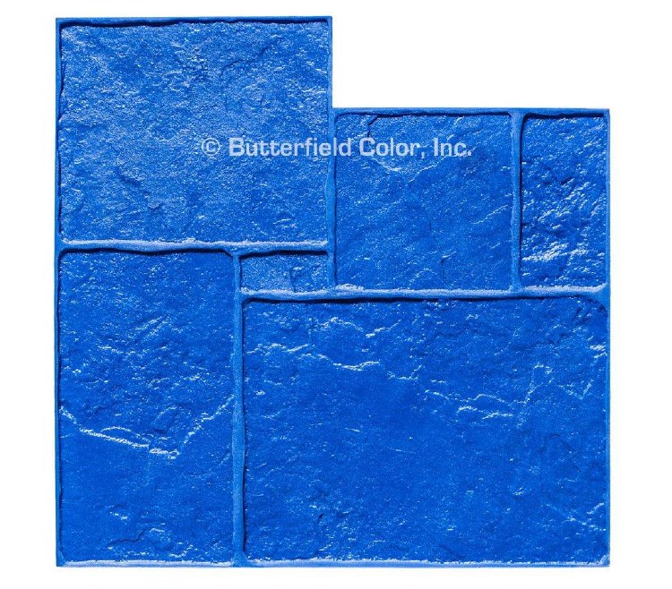 STAMP, 36" x 36" ENGLISH RIVENSTONE, BLUE FLEX