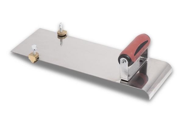 EDGER, HAND W/ ADJUSTABLE GROOVER, SS, 14 X 5; 3/8" RADIUS, 1/2"DEPTH