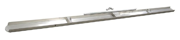 BULLFLOAT 96"x6" CHANNEL ROUND END MAGNESIUM, DOUBLE EDGE
