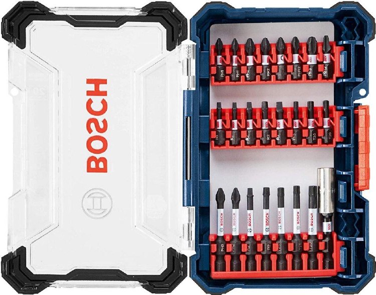 INSERT BIT SET, IMPACT TOUGH, SCREWDRIVER 24 PIECE KIT & BOX