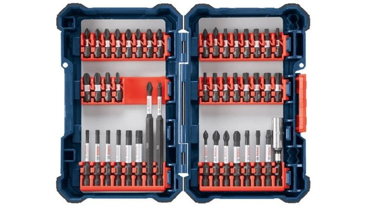 INSERT BIT SET, IMPACT TOUGH, SCREWDRIVER 44 PIECE KIT & BOX