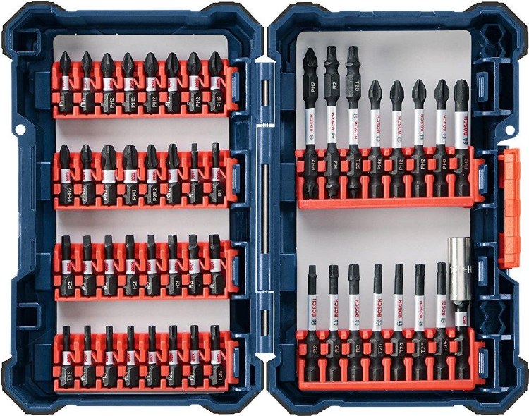 INSERT BIT SET, IMPACT TOUGH, SCREWDRIVER 48 PIECE KIT & BOX