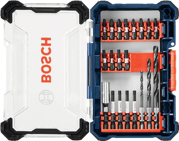 INSERT BIT SET, IMPACT TOUGH, SCREWDRIVER & DRILLING 20 PIECE KIT & BOX
