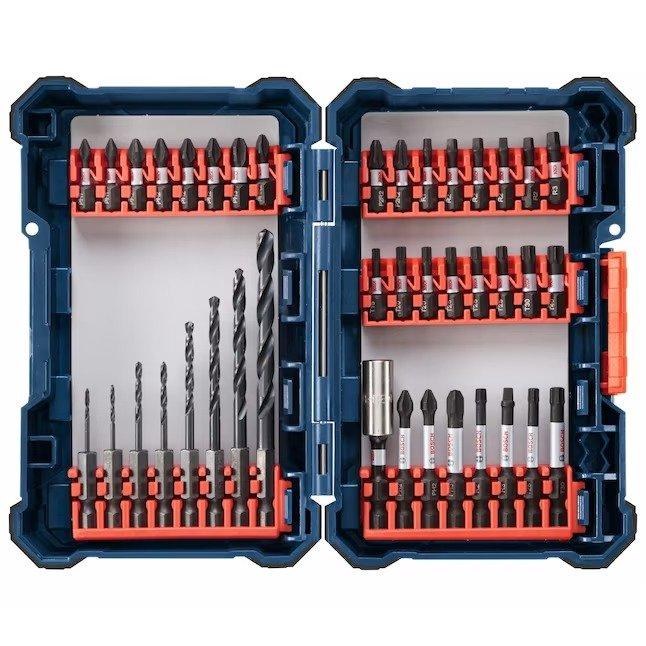 INSERT BIT SET, IMPACT TOUGH, SCREWDRIVER & DRILLING 40 PIECE KIT & BOX