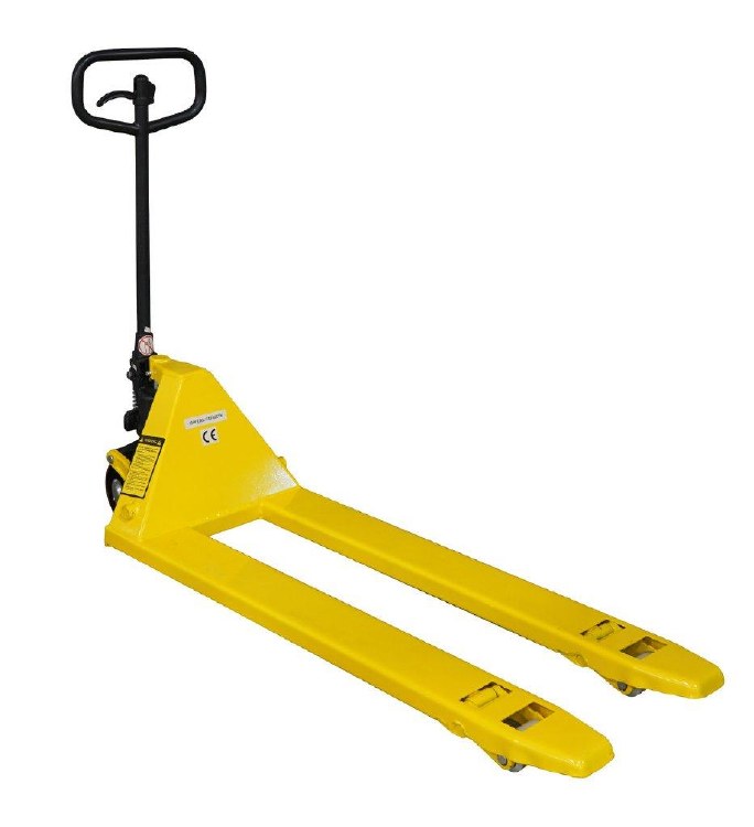 JACK, PALLET TRUCK, 20" W X 48" L, DELUXE W/ FORKS-YELLOW 6,000#